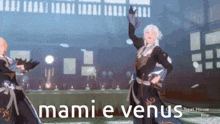 a screenshot of a video game with the words mamie venus on it