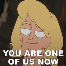 You Are One Of Us Now Sebastian GIF - You Are One Of Us Now Sebastian Digman GIFs