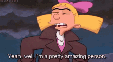A Great Complimentary Comeback GIF - Hey Arnold Helga Pretentious GIFs