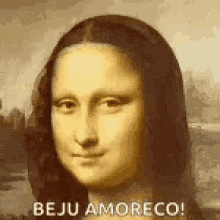 Mona Lisa Wink GIF - Mona Lisa Wink Blow Kiss GIFs