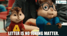 Alvin And The Chipmunks Simon GIF - Alvin And The Chipmunks Simon Litter Is No Joking Matter GIFs