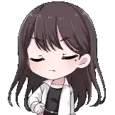 a pixel art drawing of a girl with long hair and a white jacket .
