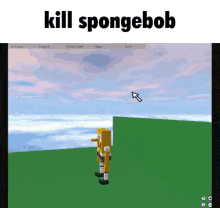 Kill Kill Spongebob GIF - Kill Kill Spongebob Roblox GIFs