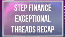 Step Finance Thread Recap Step Guy Pointing GIF