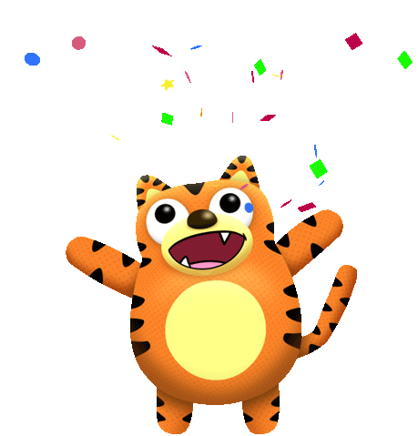 Celebrating Tiger Sticker - Celebrating Tiger Hooray Stickers