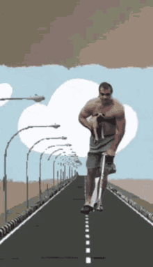 Steven Holloway Scooter GIF - Steven Holloway Scooter Carrying Dog GIFs