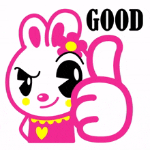 rabbit positive good good job thumps up