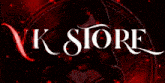 a picture of a woman with the word k store in white letters