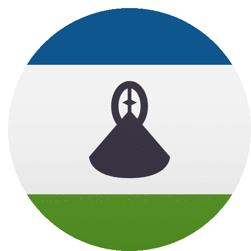 Lesotho Flags Sticker - Lesotho Flags Joypixels Stickers