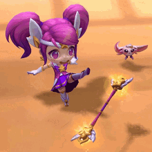 Riding On My Staff Lux GIF - Riding On My Staff Lux Teamfight Tactics GIFs