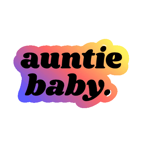 Auntie Baby Sticker - Auntie Baby Stickers