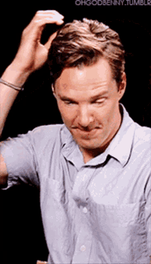 Benedict Cumberbatch Handsome GIF - Benedict Cumberbatch Handsome Scratching Head GIFs