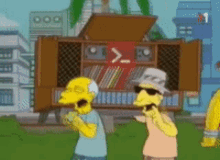 Simpsons Old Men GIF - Simpsons Old Men Music GIFs