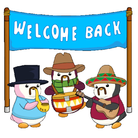 Welcome Penguin Sticker