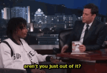 Wiz Khalifa Arent You Just Out Of It GIF - Wiz Khalifa Arent You Just Out Of It Jimmy Kimmel GIFs