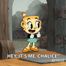 Hey Its Me Chalice Chalice GIF - Hey Its Me Chalice Chalice The Cuphead Show GIFs
