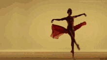 a silhouette of a ballerina with a red skirt is dancing on a tumblr.com page