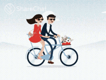साइकिल जोड़ी GIF - साइकिल जोड़ी प्यार GIFs