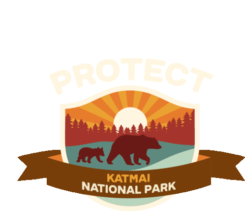 Protect More Parks Protect Katmai National Park Sticker - Protect More Parks Protect Katmai National Park Katmai Stickers