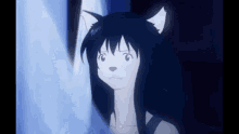 a cartoon character with a wolf 's head and ears