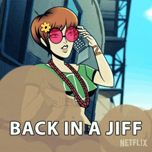 Back In A Jiff Cece Ryder GIF - Back In A Jiff Cece Ryder Kaitlin Olson GIFs