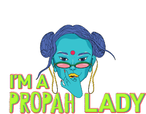 Propah Propah Lady Sticker - Propah Propah Lady Puma Stickers