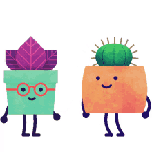 greens plant cactus smile friends