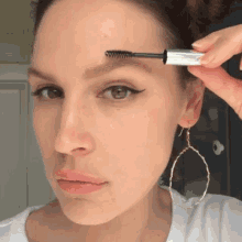 Brushing Eyebrows Bustle GIF - Brushing Eyebrows Bustle Make Up GIFs