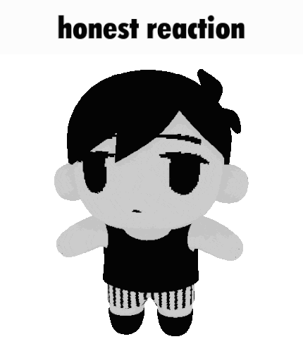 Honest Reaction Omori Sticker - Honest Reaction Omori Stickers