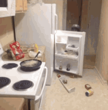 Scared Cooking GIF