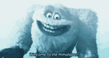 Snowman Welcome To Himalayas GIF - Snowman Welcome To Himalayas Monsters Inc GIFs