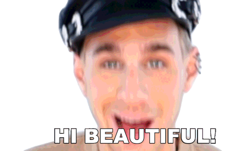 Hi Beautiful Brad Mondo Sticker - Hi Beautiful Brad Mondo Hey Cutie Stickers