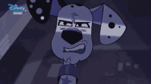 a cartoon dalmatian with a disney premiere logo on the bottom right