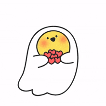 egg ghost cute love happy