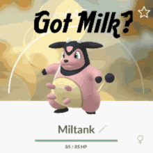 Got Milk Miltank GIF - Got Milk Miltank Pokemon GIFs