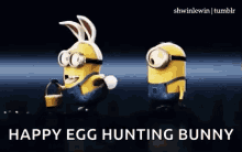 Minions Easter GIF - Minions Easter Bunny GIFs