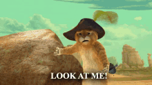 Look At Me! GIF - Puss In Boots Dream Works Animation Pay Attention To Me GIFs