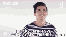 Lucky Im In Love With My Best Friend Singing GIF - Lucky Im In Love With My Best Friend Lucky In Love GIFs