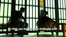 Gtagif Gta One Liners GIF - Gtagif Gta One Liners Its Time You Met Our Man Inside The Lpd GIFs