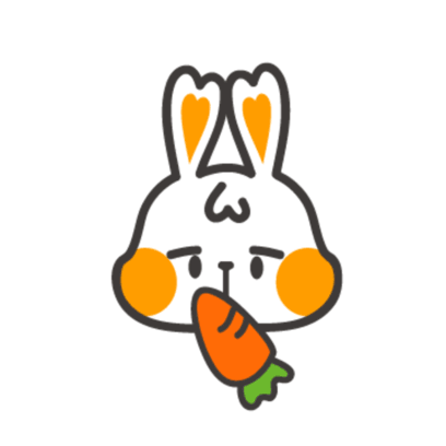 White Rabbit Sticker - White Rabbit Carrot Stickers