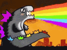 Godzilla Rainbow GIF - Godzilla Rainbow Beam GIFs