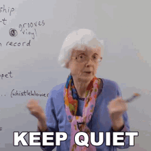 Keep Quiet Gill GIF