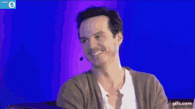 Andrew Scott Shrug GIF - Andrew Scott Shrug Smile GIFs