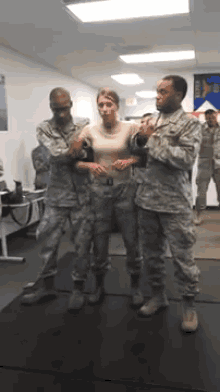Tasered Girl Gets A Handful GIF - Taser Military Grab GIFs