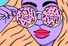 Donuts Deal With It GIF