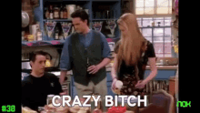 Friends Chandler GIF - Friends Chandler Crazy Bitch GIFs