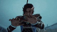 a man in a video game is being healed by jandai