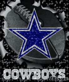 dallas cowboys football sparkle logo