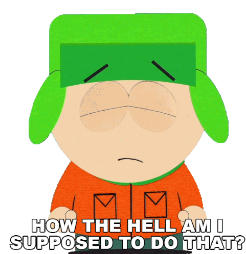 How The Hell Am I Supposed To Do That Kyle Broflovski Sticker - How The Hell Am I Supposed To Do That Kyle Broflovski South Park Stickers