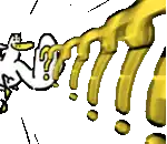 a cartoon of a duck with a question mark on it